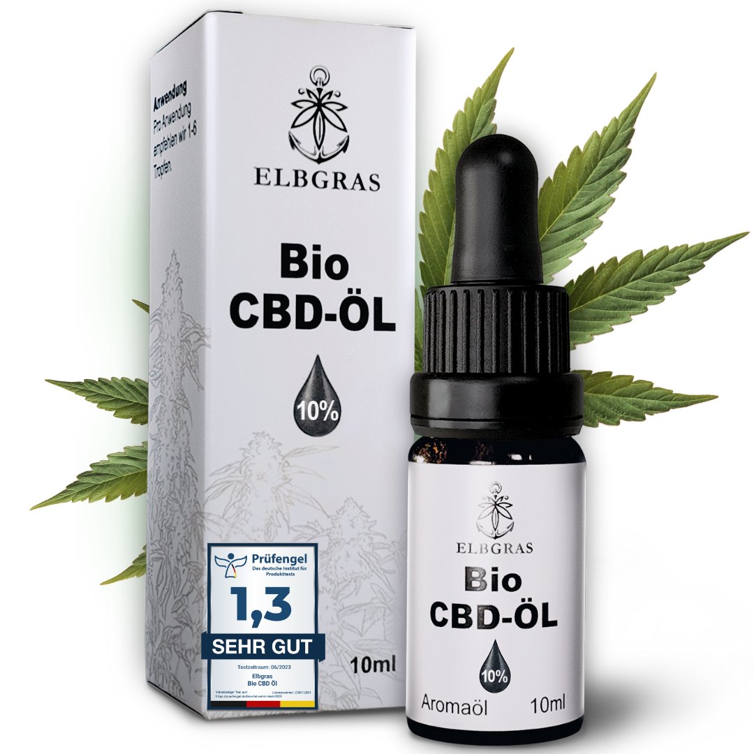 Elbgras Bio-CBD-Öl 10% Crude-Vollspektrum