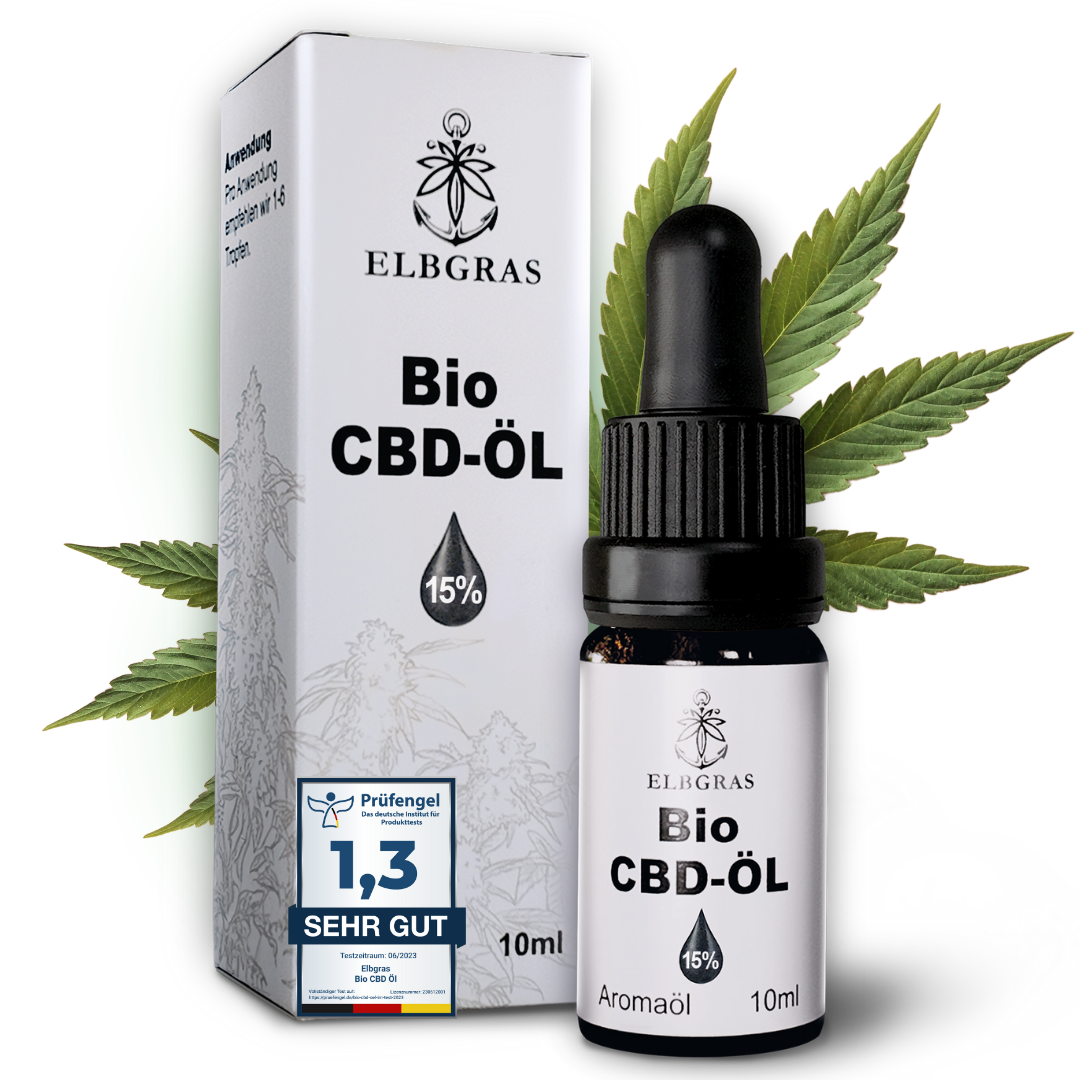 Elbgras Bio CBD-Öl 15% Crude-Vollspektrum