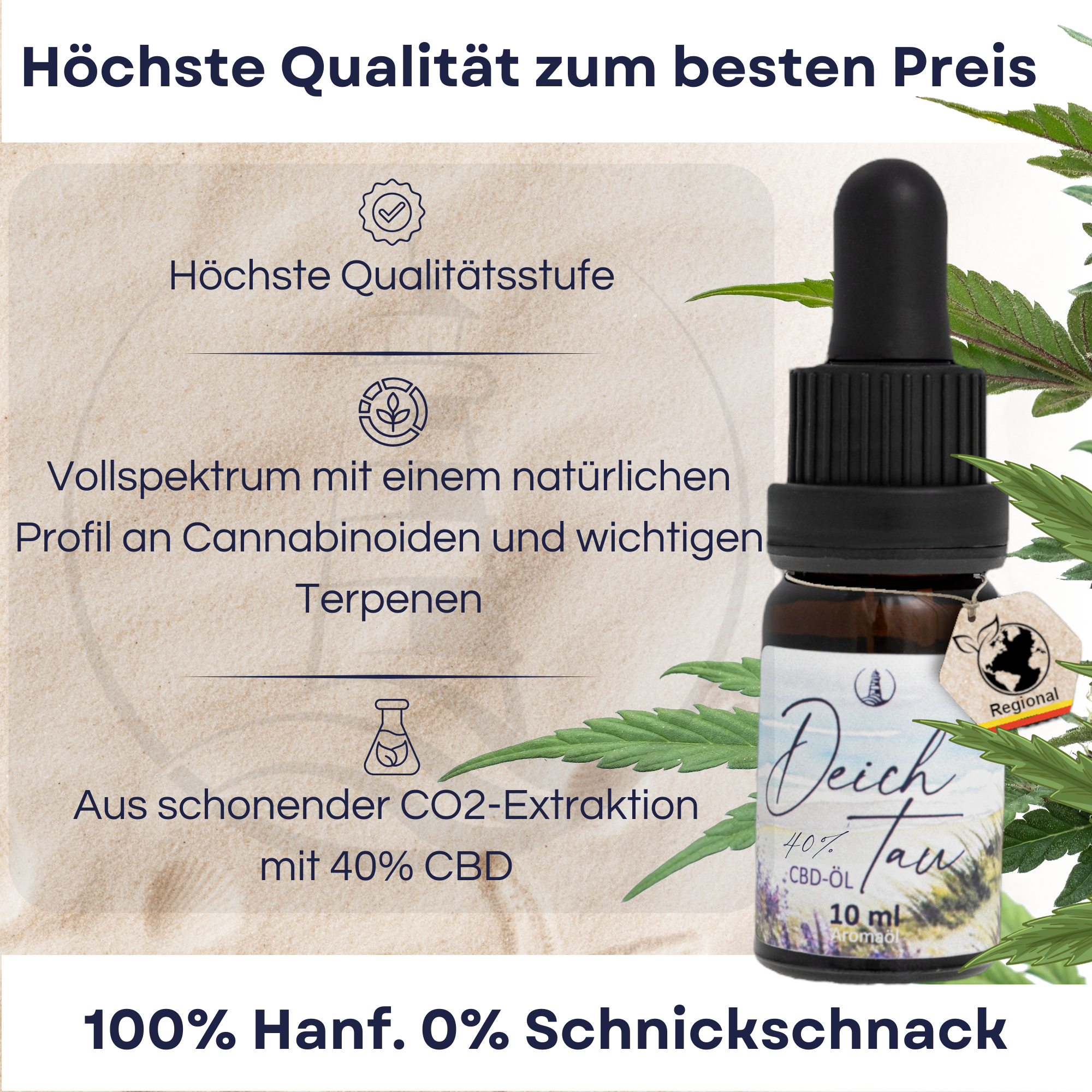 Deichtau CBD-Öl 40% Vollspektrum