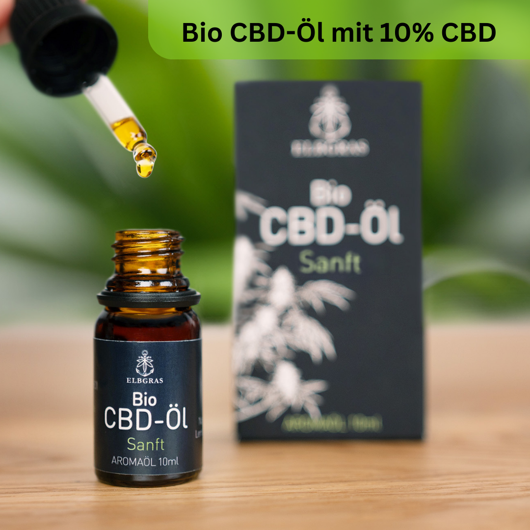 Elbgras Black Bio-CBD-Öl 10% Vollspektrum