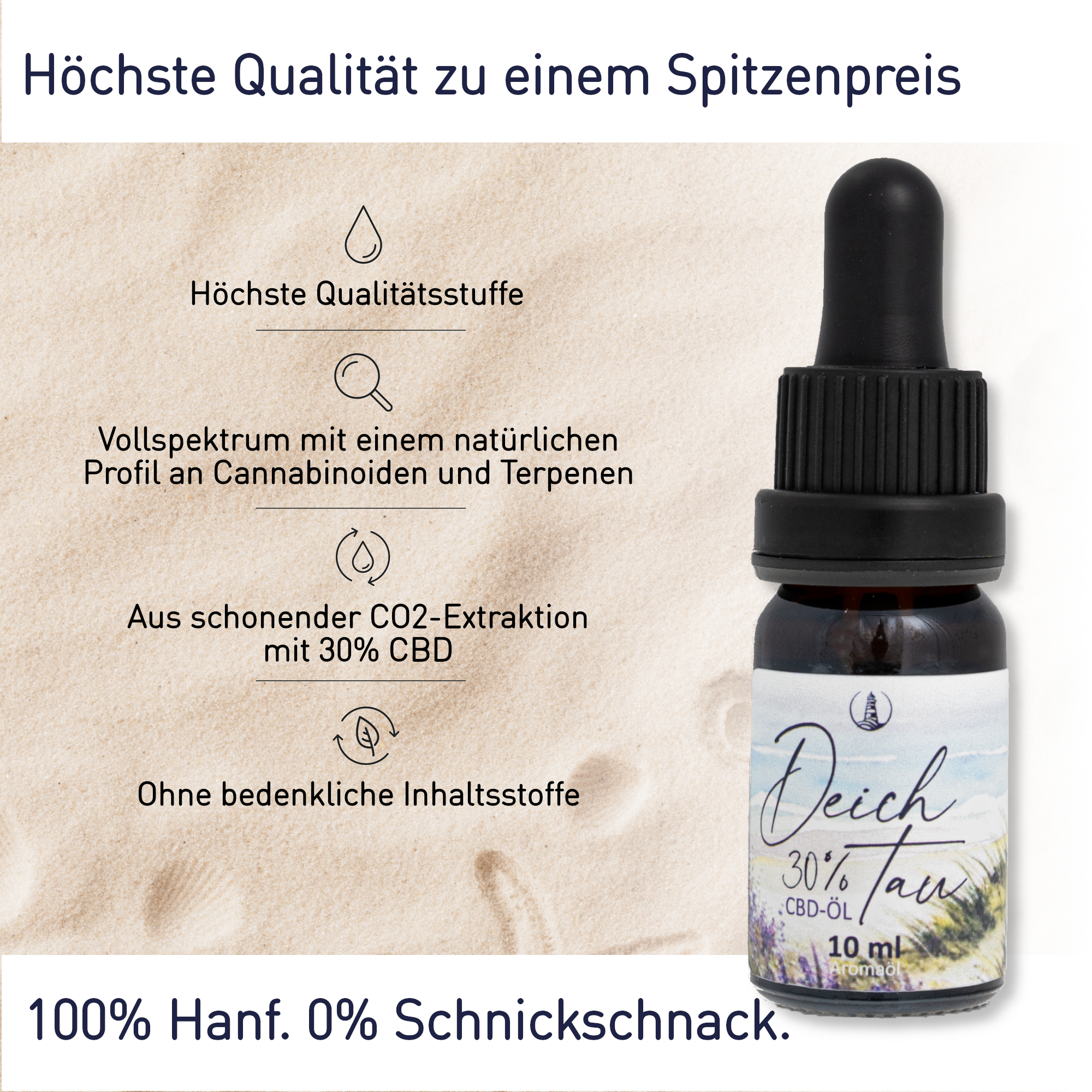 Deichtau CBD-Öl 30% Vollspektrum