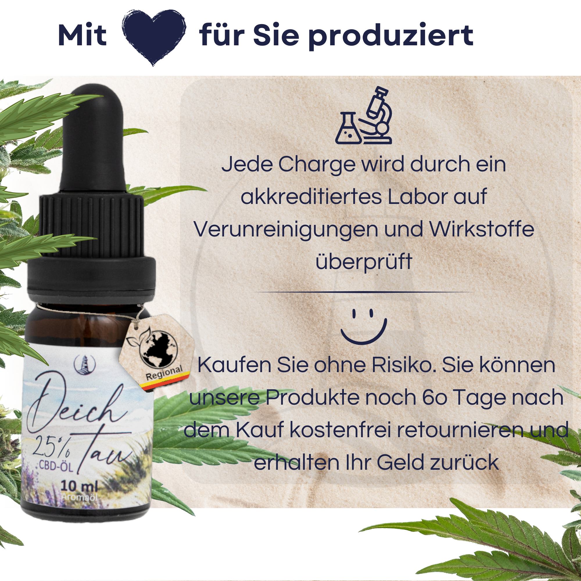 Deichtau CBD-Öl 25% Vollspektrum