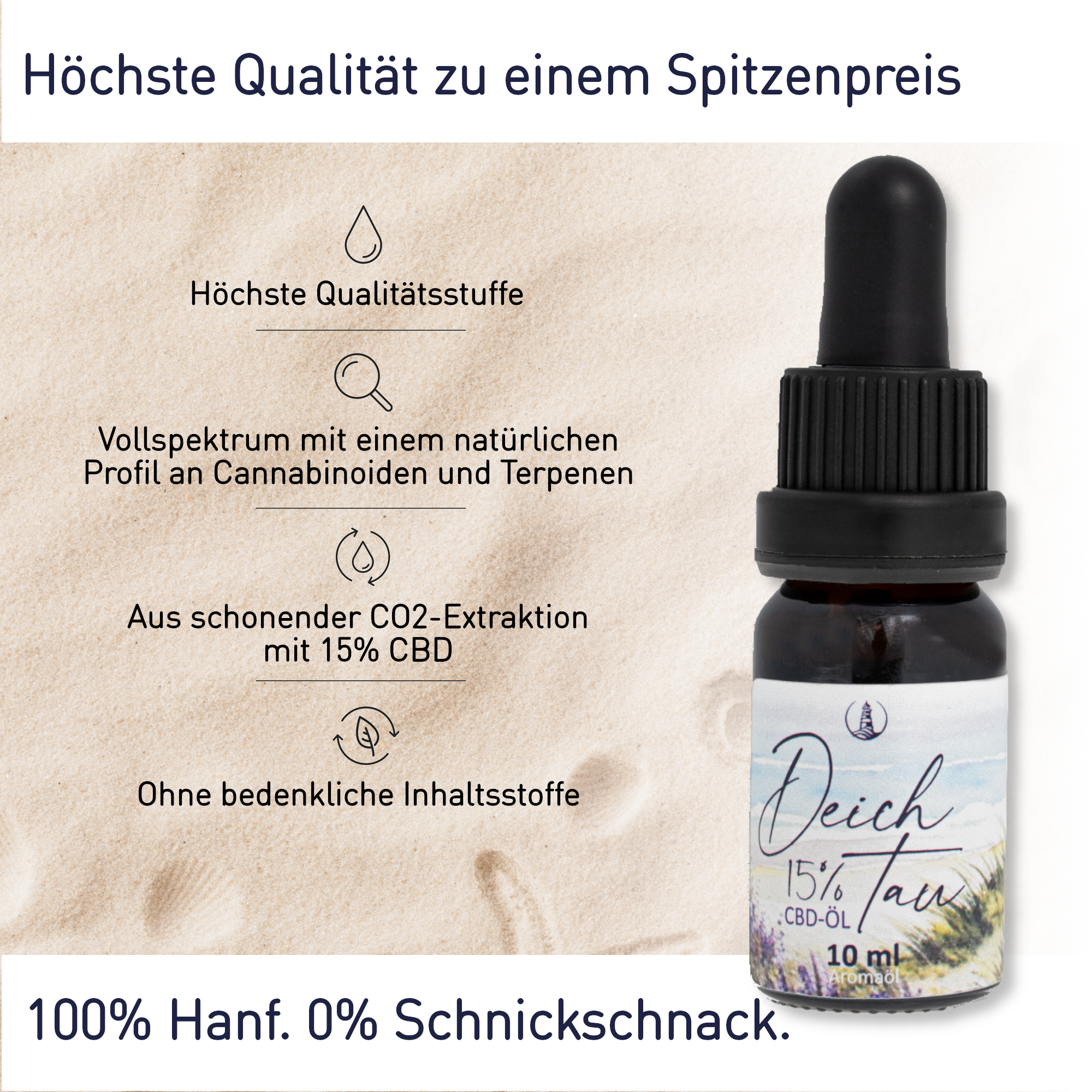 Deichtau CBD-Öl 15% Vollspektrum