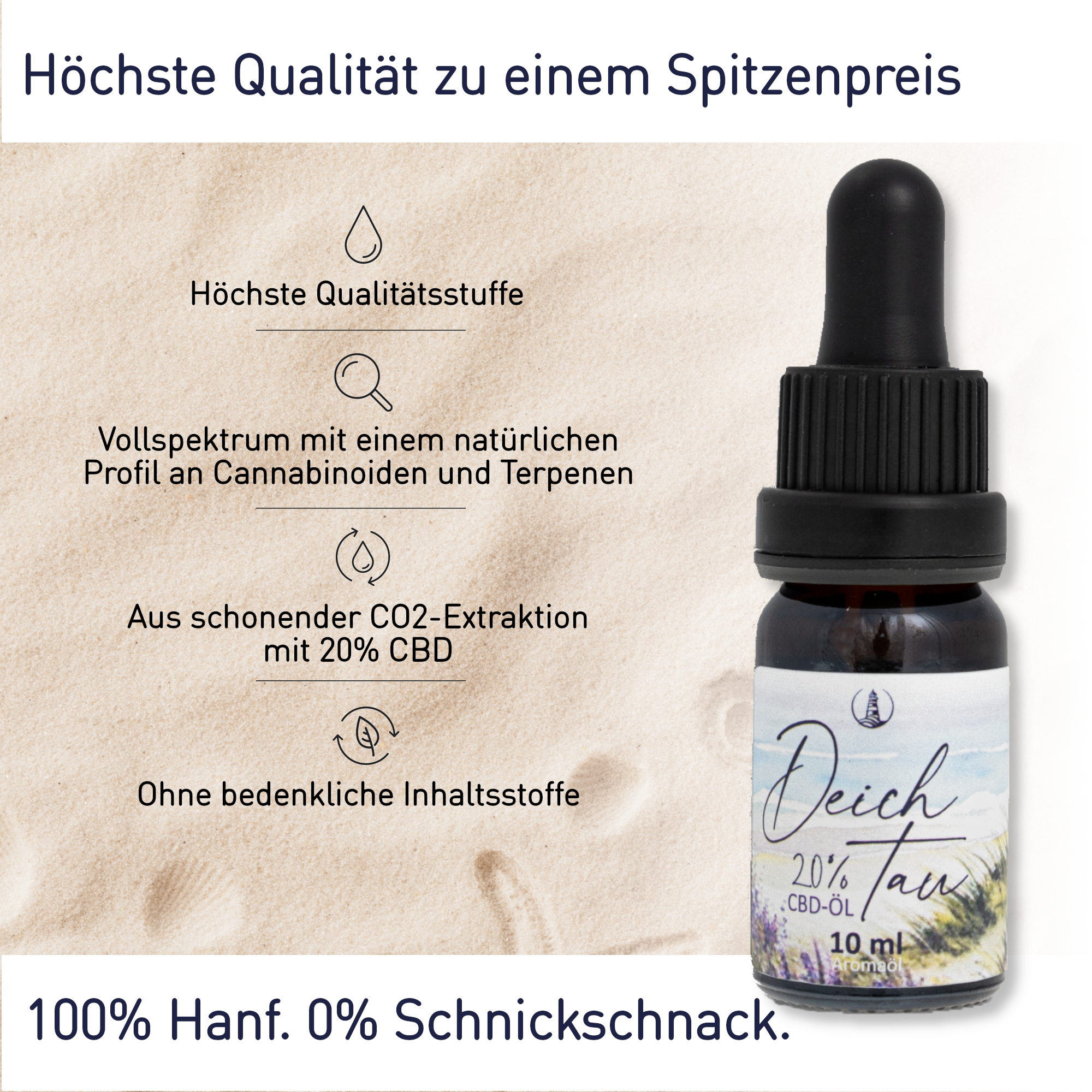 Deichtau CBD-Öl 20% Vollspektrum